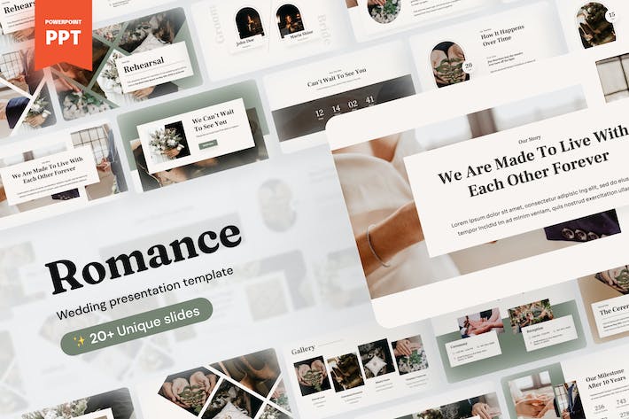 浪漫婚礼婚庆策划方案PPT模板 - PPT派