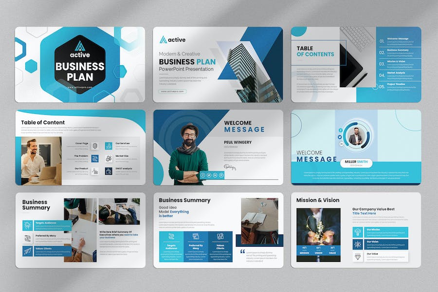 商务融资计划书演讲PPT模板 - PPT派