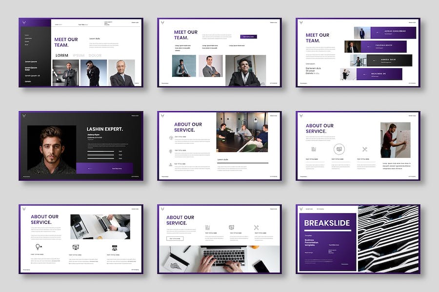 时尚商务企业品牌形象宣传PPT模板 - PPT派