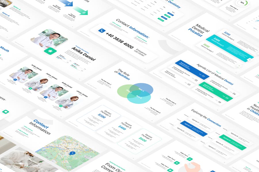 现代医疗牙科诊所服务推介PPT模板 - PPT派