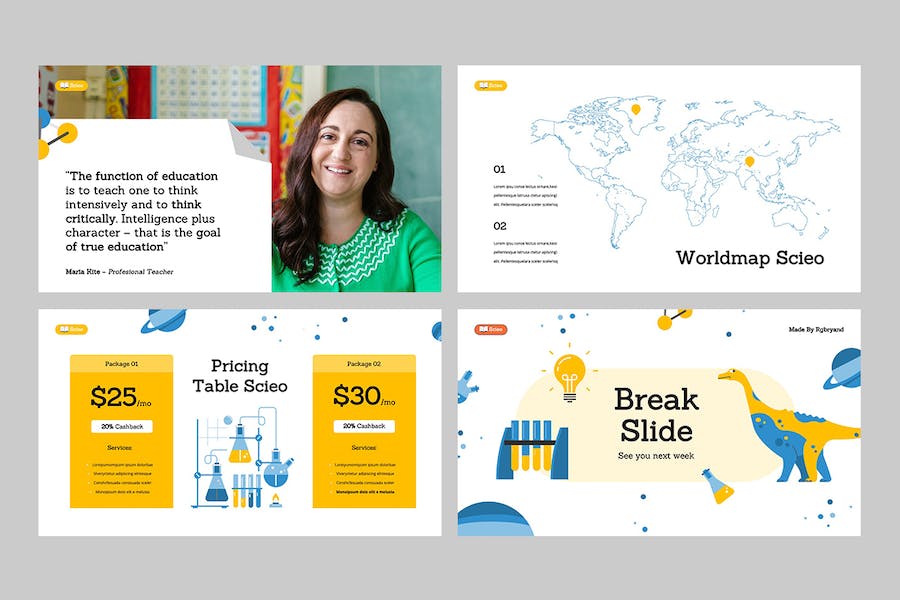 科学教育知识讲述展示课程设计方案Keynote模板 - PPT派