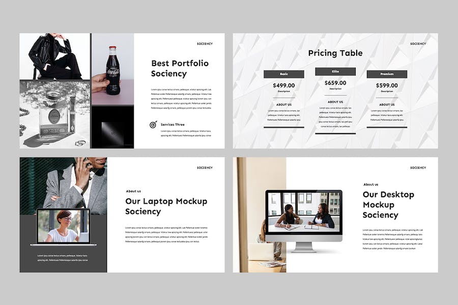 现代简约社交媒体商务推广PPT模板 - PPT派