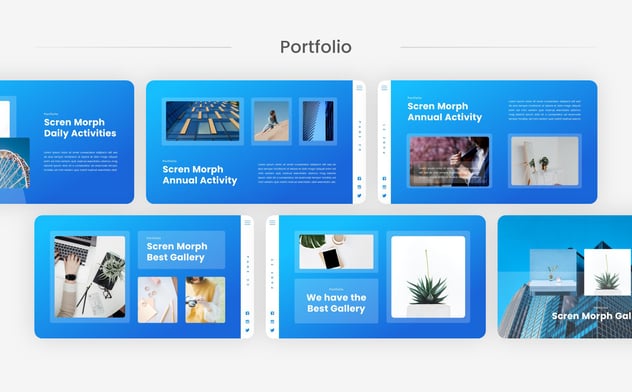玻璃形态欧式设计eynote模板 - PPT派