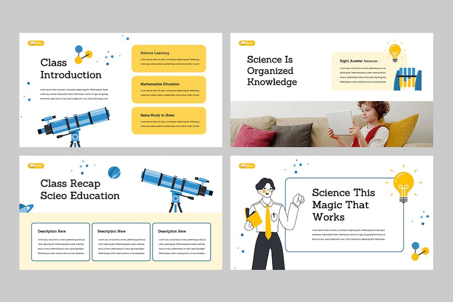 科学教育知识讲述展示课程设计方案Keynote模板 - PPT派