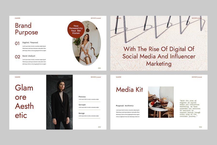 褐色美学商务建议书提案PPT模板 - PPT派