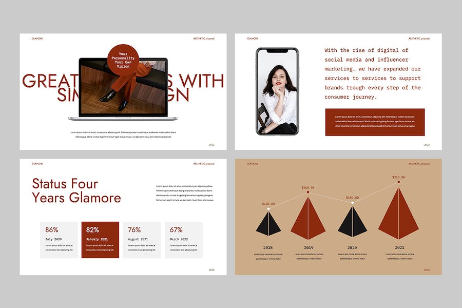 褐色美学商务建议书提案PPT模板 - PPT派