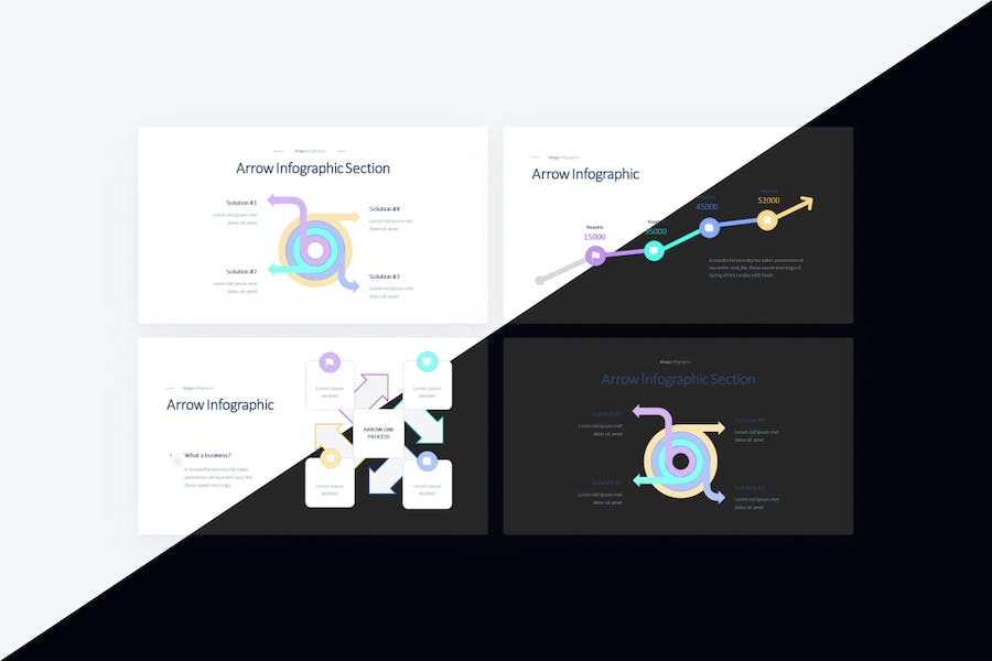 Arrow-timeline-infographic-powerpoint-template - PPT派