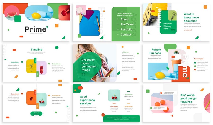 创意彩色商业设计演讲PPT模板 - PPT派