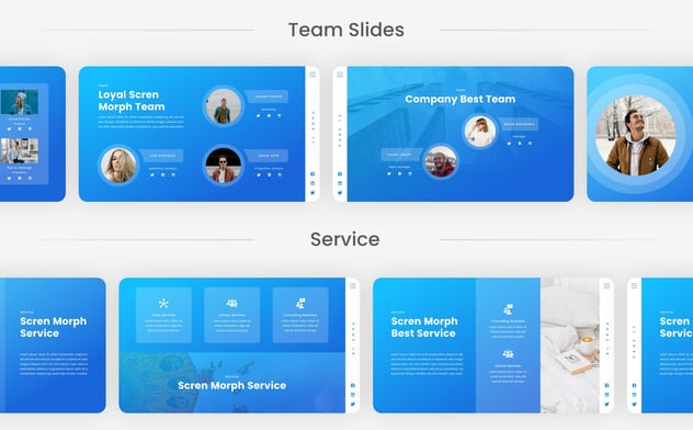 玻璃形态欧式设计eynote模板 - PPT派