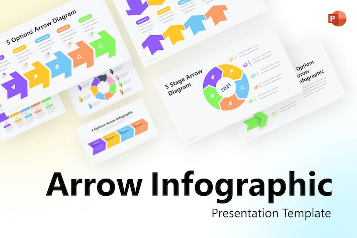 箭头-信息图表-PowerPoint-模板- PPT派