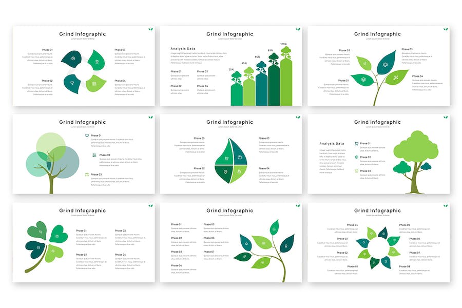 研究分析信息图形展示Keynote模板 - PPT派