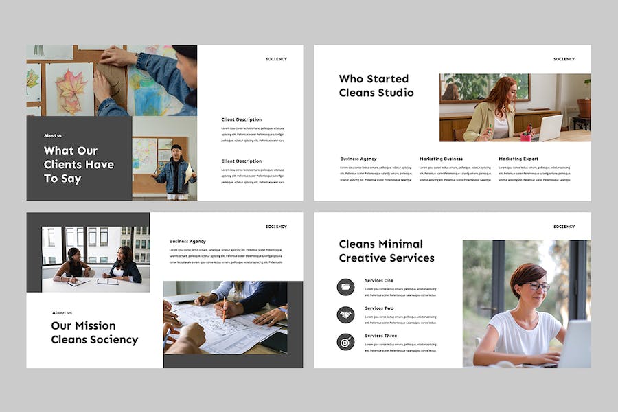 现代简约社交媒体商务推广PPT模板 - PPT派