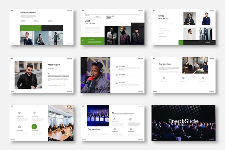 商务企业发展战略规划实施Keynote模板 - PPT派