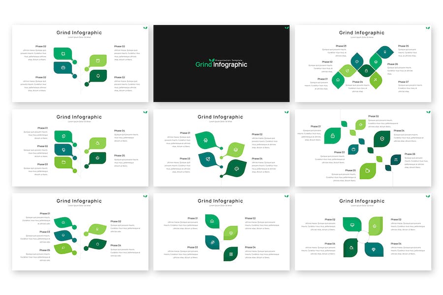 研究分析信息图形展示Keynote模板 - PPT派