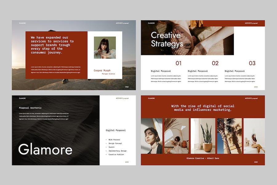 褐色美学商务建议书提案PPT模板 - PPT派