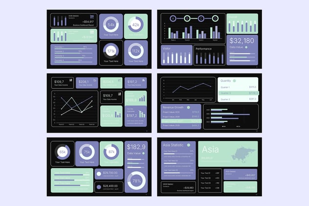 KPI业绩指标监测系统PPT模板 - PPT派