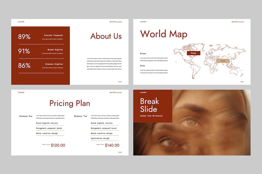 褐色美学商务建议书提案PPT模板 - PPT派