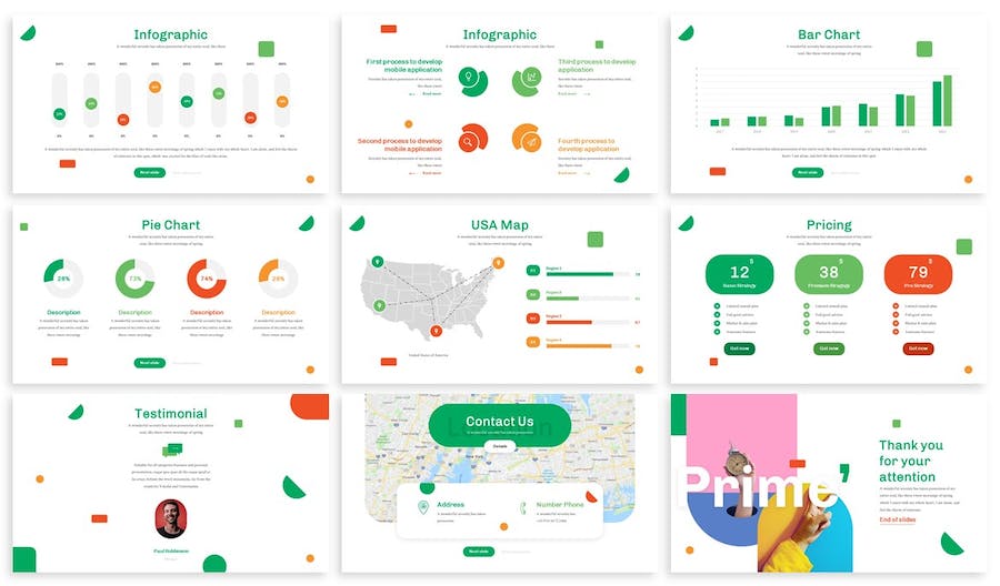 创意彩色商业设计演讲PPT模板 - PPT派