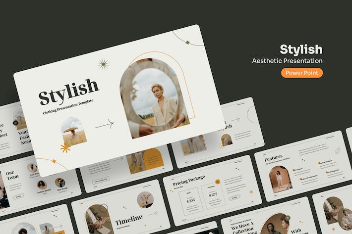 时尚服装品牌展示推介方案PPT模板 - PPT派