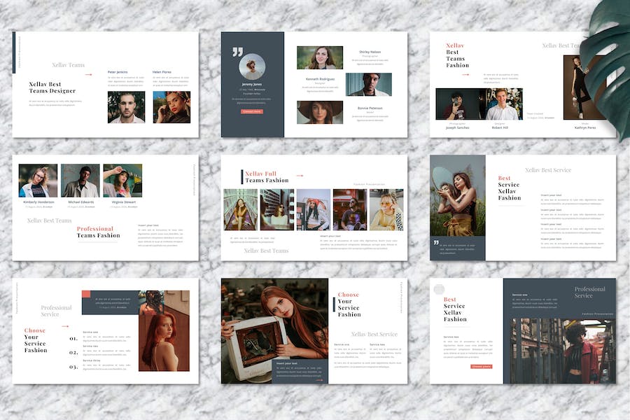 时尚服装品牌潮流趋势Keynote模板 - PPT派