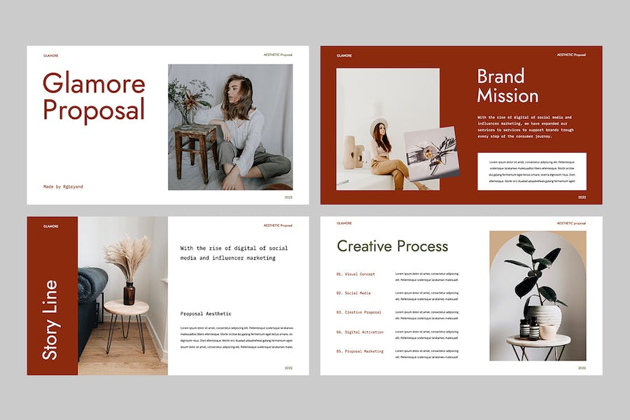 褐色美学商务建议书提案PPT模板 - PPT派