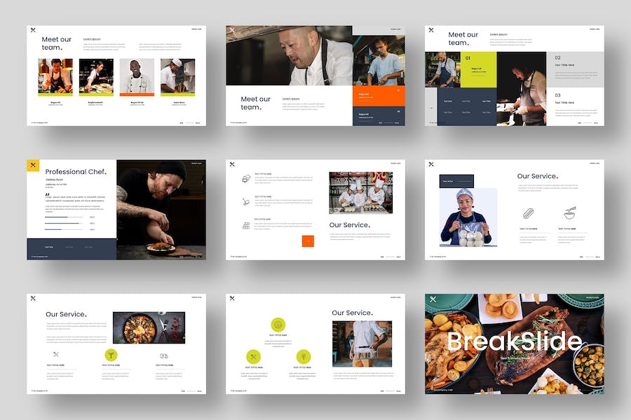 餐饮美食加工制造keynote模板 - PPT派
