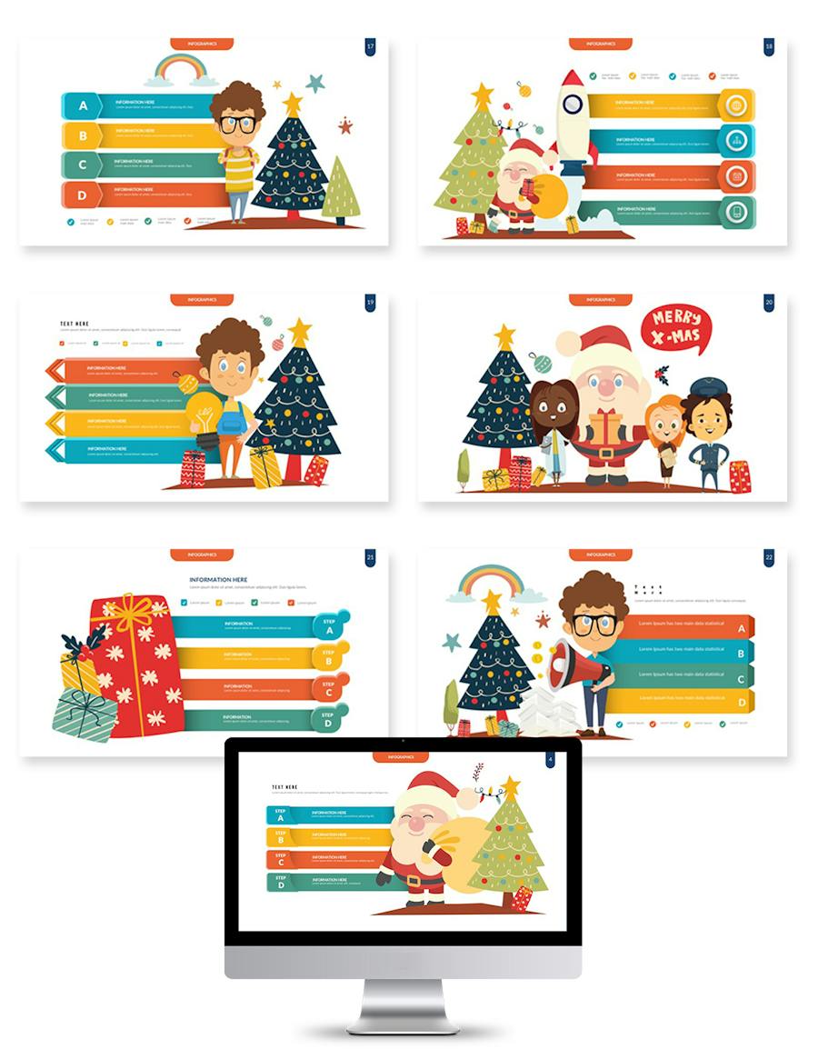 圣诞节快乐主题演讲策划Keynote模板 - PPT派