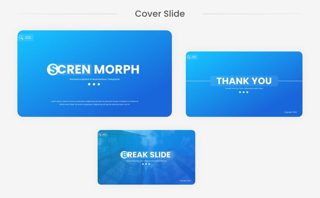 玻璃形态欧式设计eynote模板 - PPT派