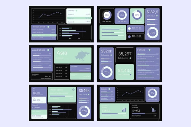 KPI业绩指标监测系统PPT模板 - PPT派