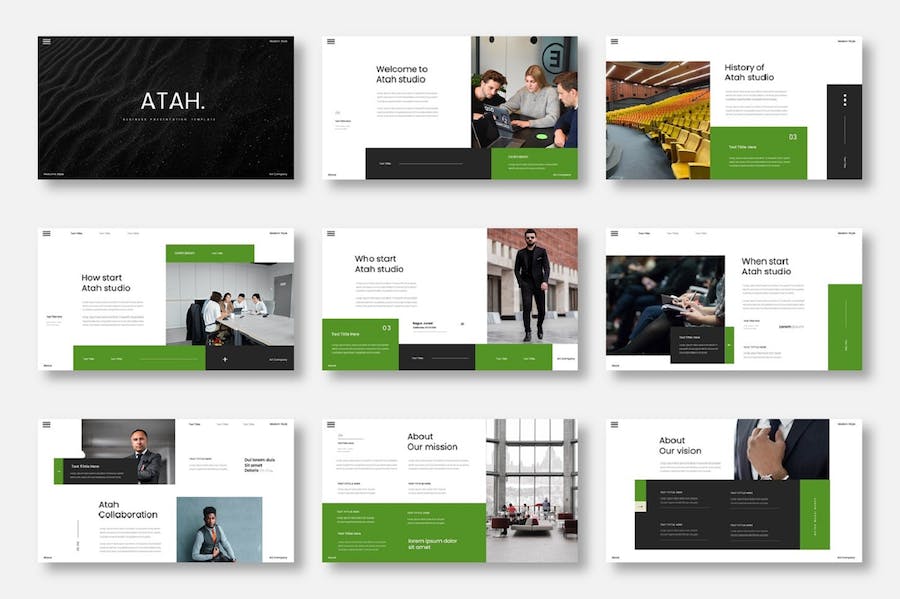 商务企业发展战略规划实施Keynote模板 - PPT派