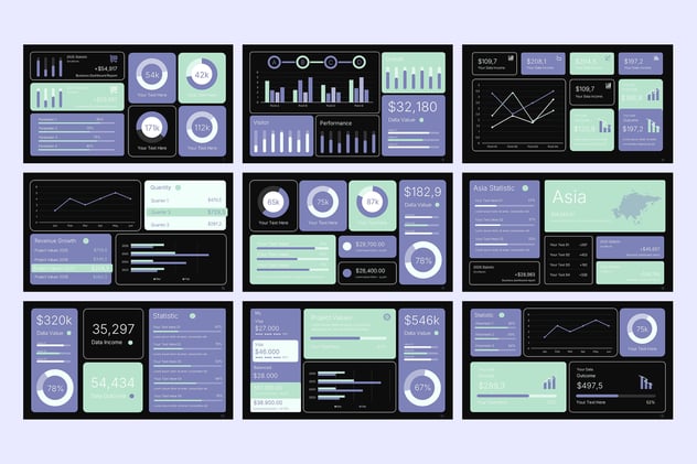 KPI业绩指标监测系统PPT模板 - PPT派