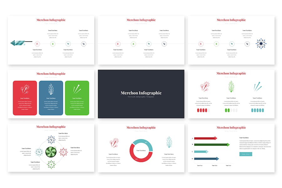 商家产品服务数据信息图形Keynote模板 - PPT派