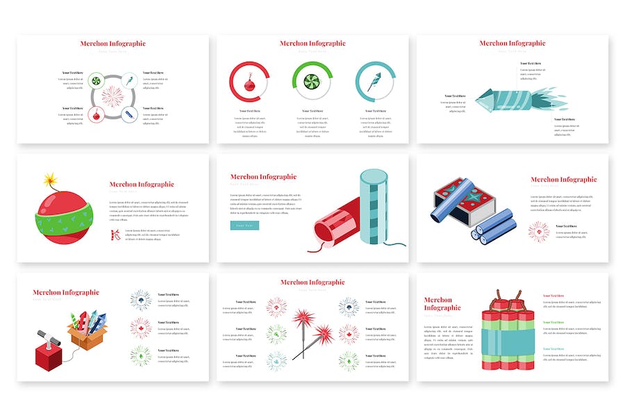 商家产品服务数据信息图形Keynote模板 - PPT派