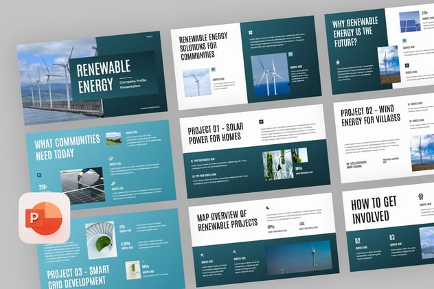 新能源企业公司宣传展示PPT模板 - PPT派
