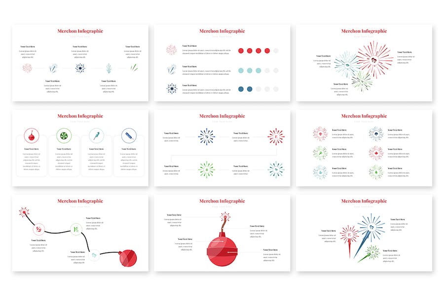 商家产品服务数据信息图形Keynote模板 - PPT派