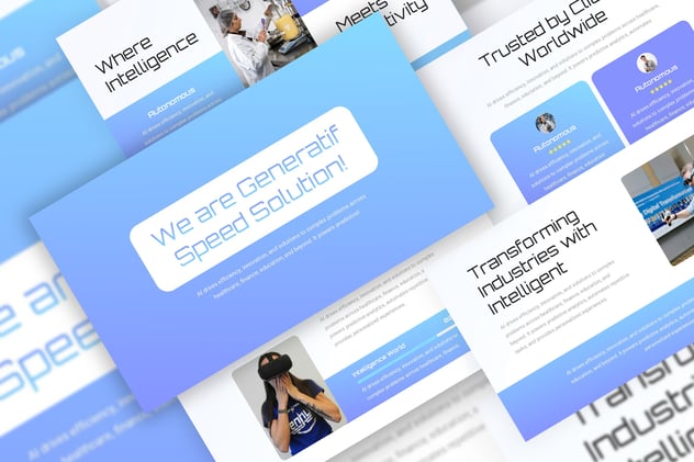 智能人工智能科技创新应用方案PPT模板 - PPT派