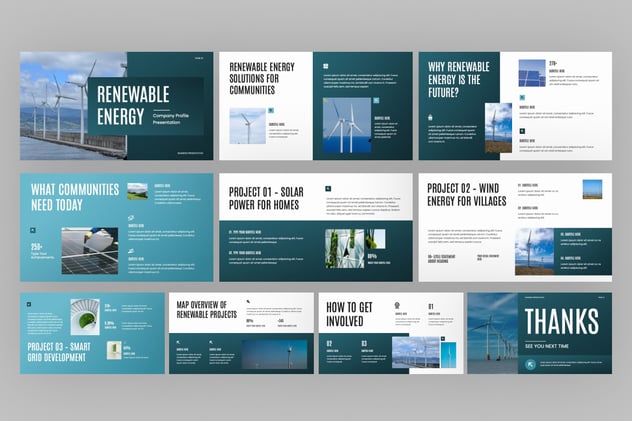 新能源企业公司宣传展示PPT模板 - PPT派