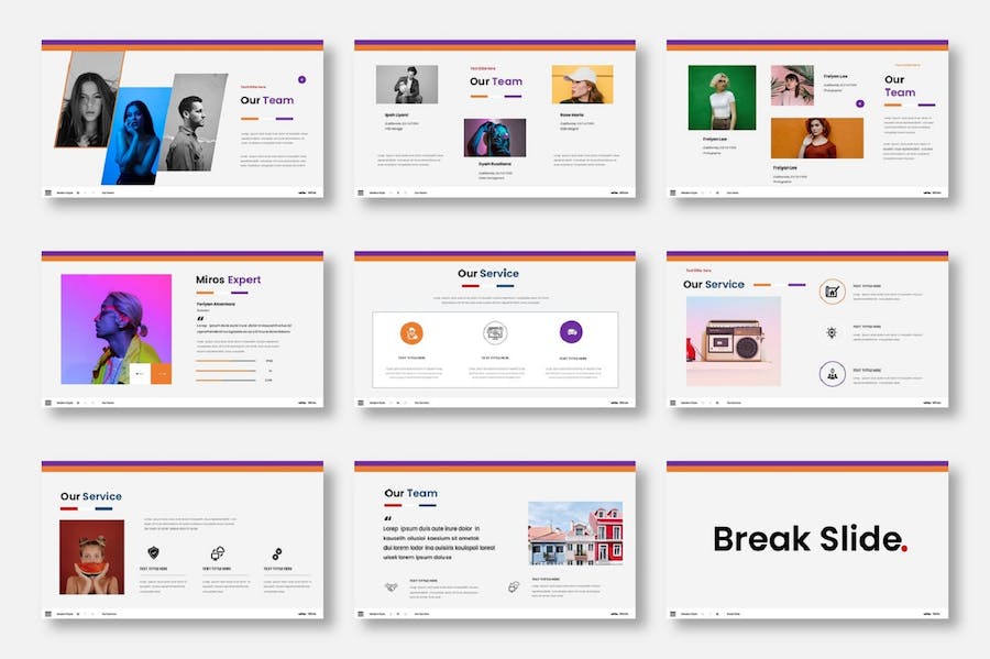 高端商务风格创意展示PPT模板 - PPT派