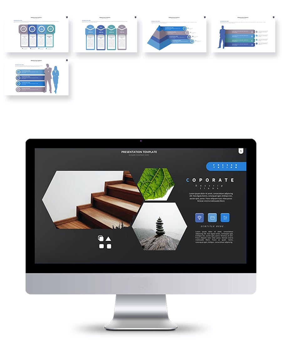 极简设计风格展示演讲方案PPT模板 - PPT派