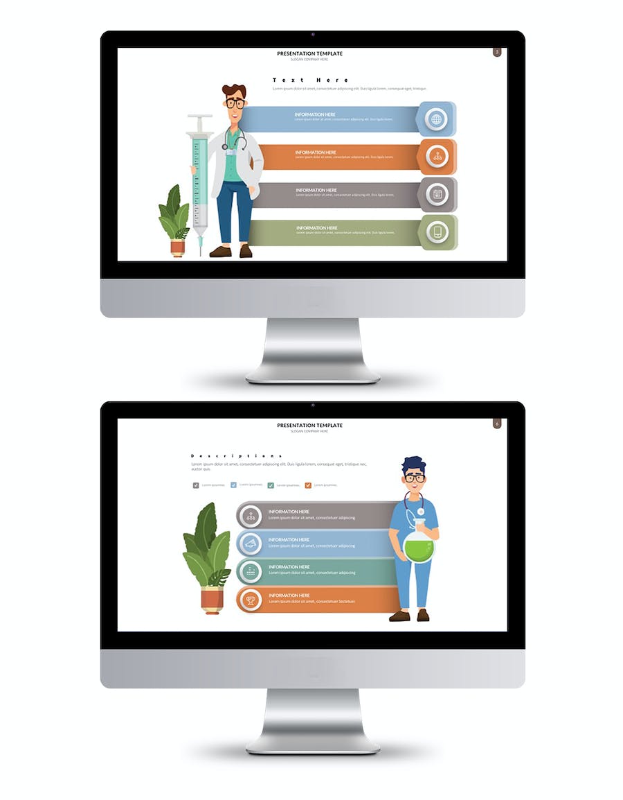 医疗保健专业方案展示PPT模板 - PPT派