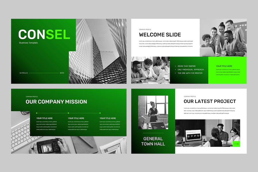 康赛尔商务企业推介路演PPT模板 - PPT派