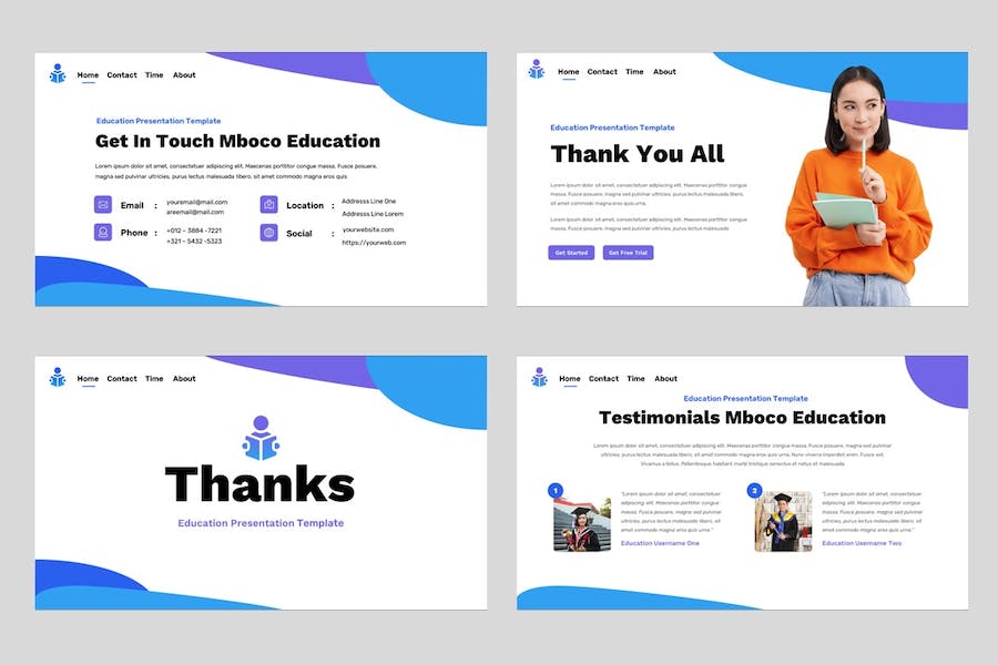 教育学习课程设计展示讲述教学方案PPT模板 - PPT派