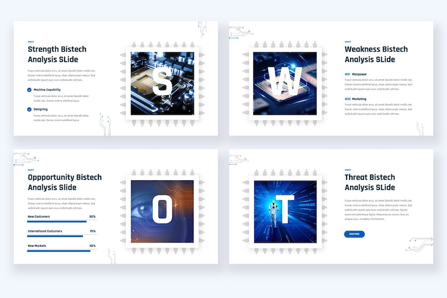 IT科技企业解决方案演示PPT模板 - PPT派