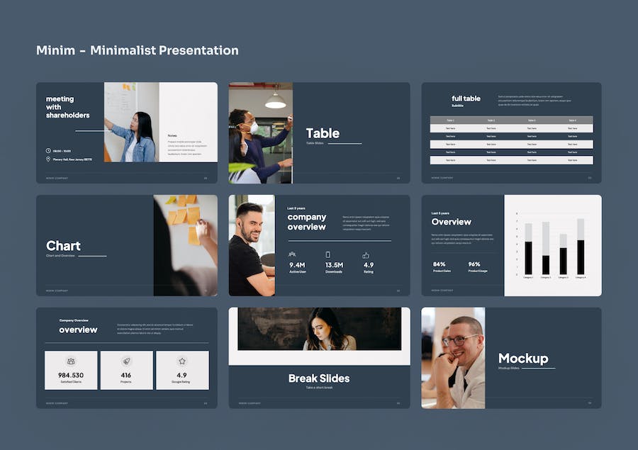 极简设计风格创意展示Keynote模板 - PPT派