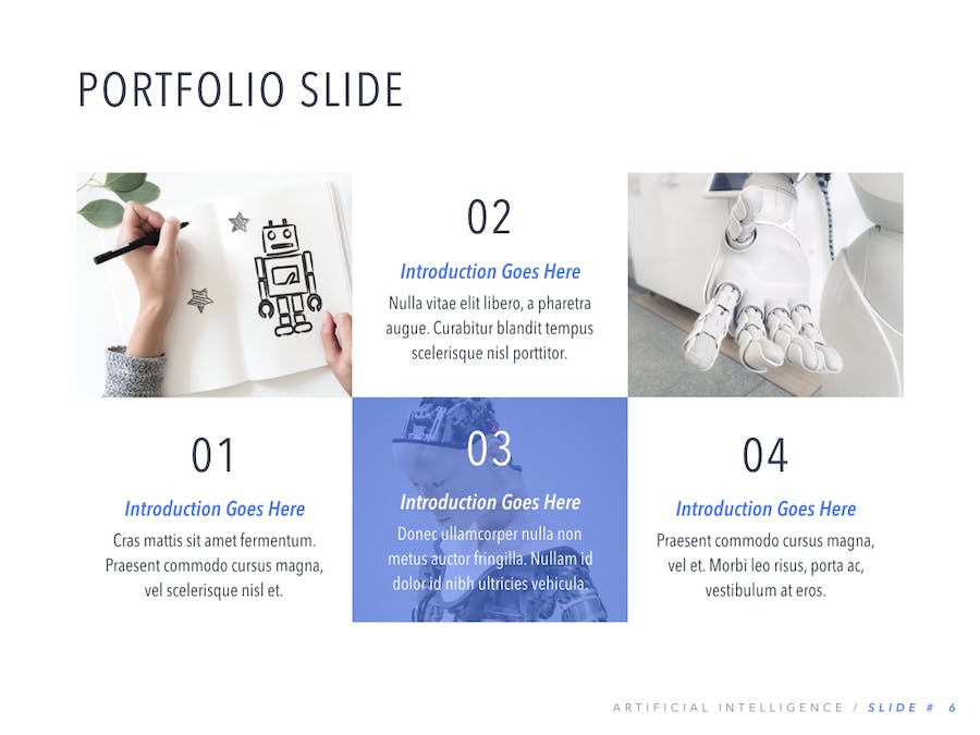 机器人产品展示人工智能创业融资计划书keynote模板 - PPT派