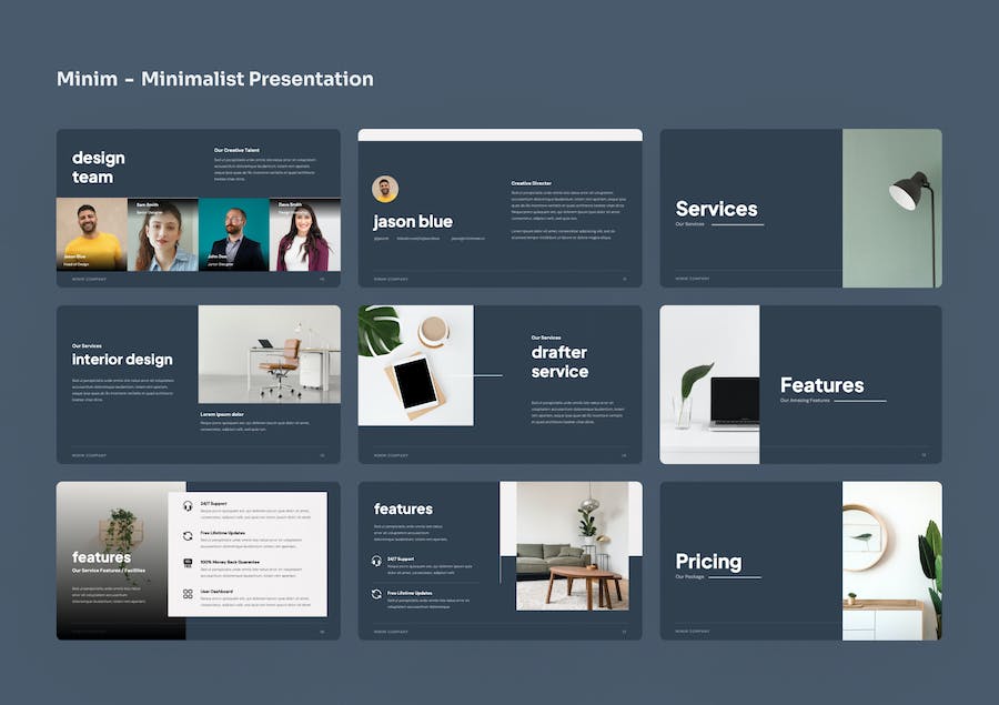 极简设计风格创意展示Keynote模板 - PPT派