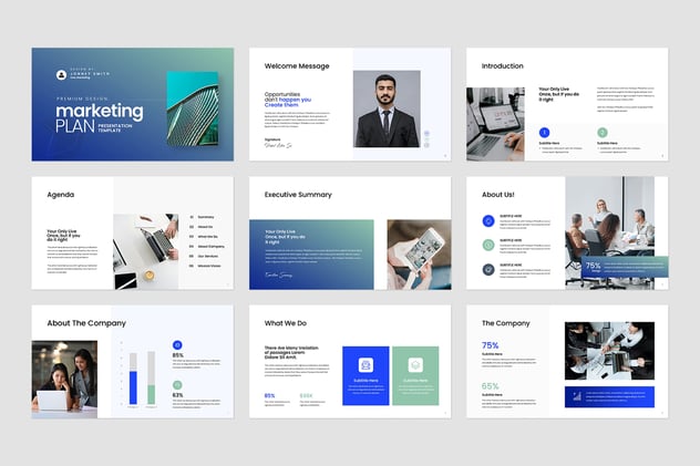 营销计划推广策略方案Keynote模板 - PPT派