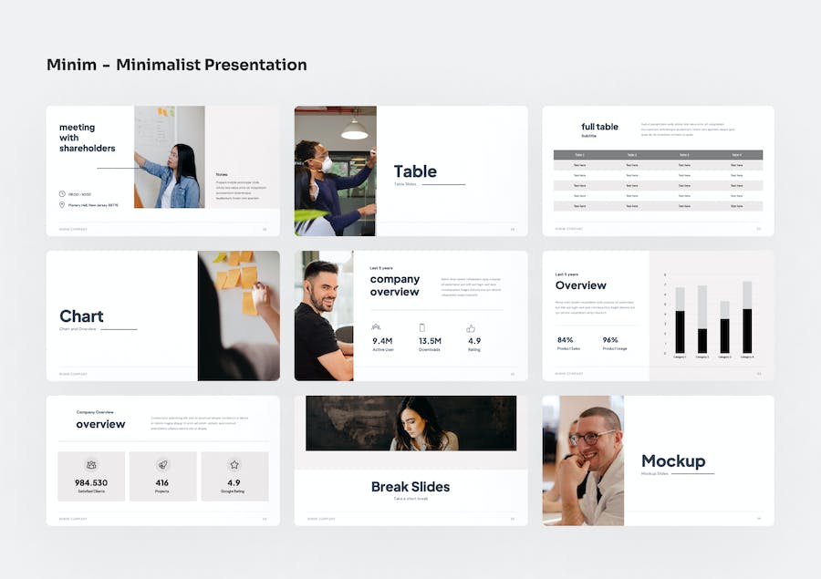 极简设计风格创意展示Keynote模板 - PPT派