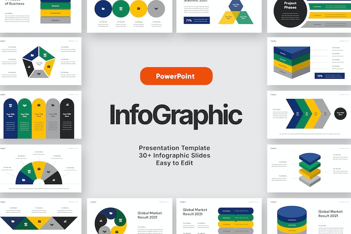 数据信息图可视化图表展示PPT模板 - PPT派
