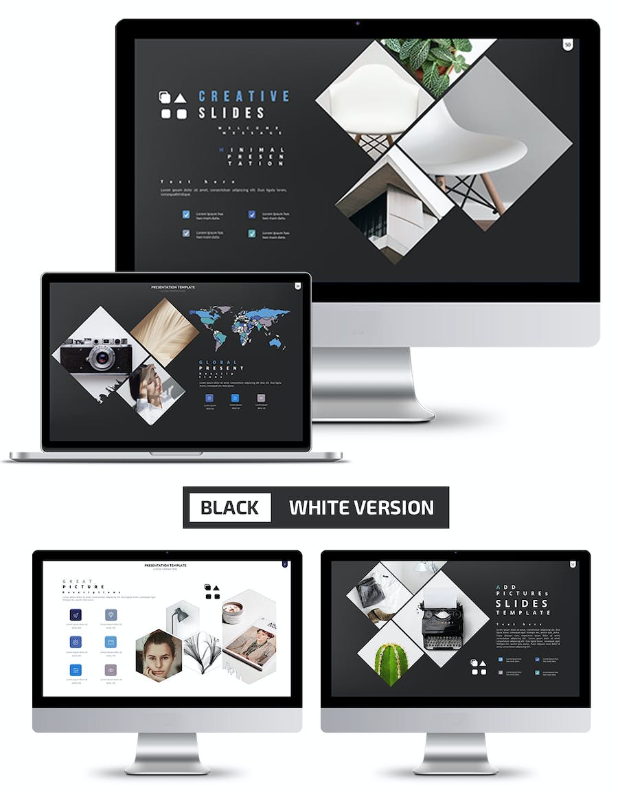 极简设计风格展示演讲方案PPT模板 - PPT派